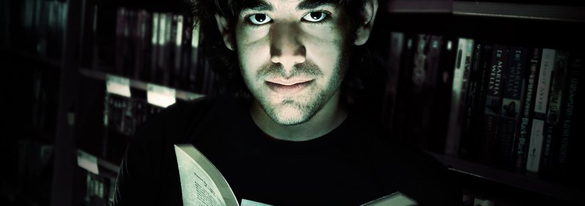 Aaron Swartz in a Library